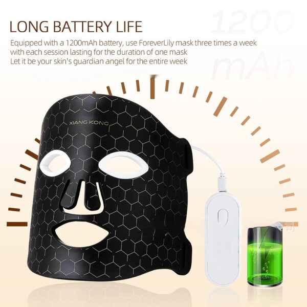 Led Pull Firming Phototherapy Silicone Mask Beauty Instrument Charging Mask USB - Image 4