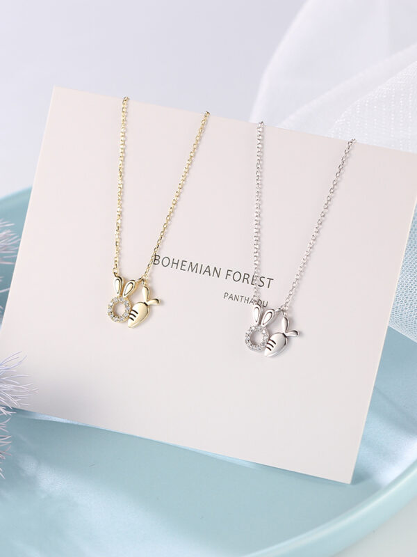 Latest 18K Gold Plated Rabbit Cute Gift Trending Necklace For Girl Jewelry - Image 6