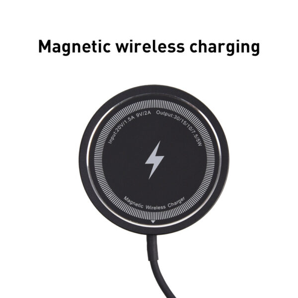 15W Metal Casing Magnetic Wireless Charger - Image 2