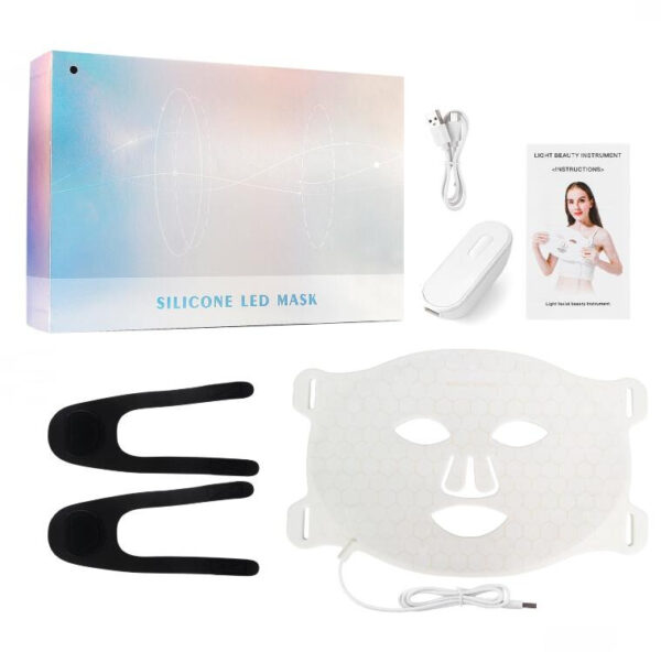 Led Pull Firming Phototherapy Silicone Mask Beauty Instrument Charging Mask USB - Image 5