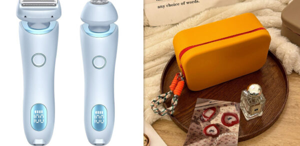 2 In 1 Hair Removal Epilator USB Rechargeable Trimmer Women Body Razor Face Leg Armpit Bikini Hand Pubic Shaver Hair Remover - Image 4