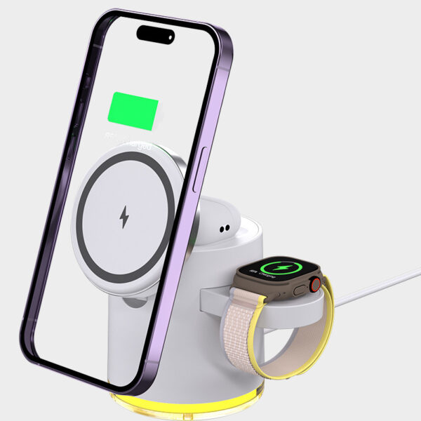 Folding Magnetic Three-in-one Wireless Charger - Image 8