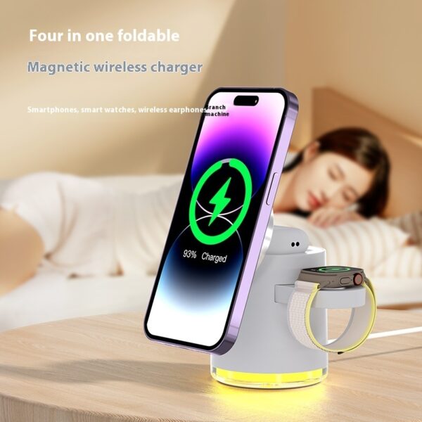 Folding Magnetic Three-in-one Wireless Charger - Image 2