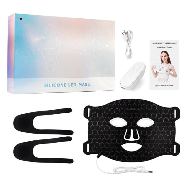 Led Pull Firming Phototherapy Silicone Mask Beauty Instrument Charging Mask USB - Image 2