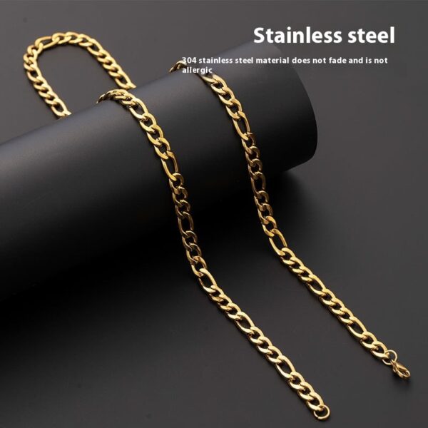 304 Stainless Steel Figaro Necklace - Image 9